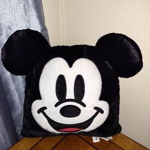 Mickey Mouse Black and White Pillow